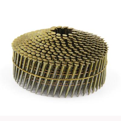 China Mexico factory high quality 15 degree wire coil nails Screw Ring Smooth shank pallet coil nails for sale