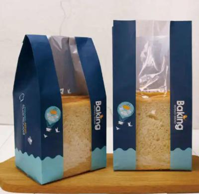 China Antiöl-Kraftpapier-Brot-Taschen-wasserdichte kundenspezifische backende Papiertaschen zu verkaufen