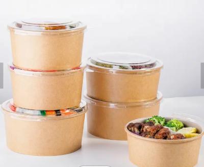 Chine Cuvette de papier de emballage à mur unique de salade de Papier d'emballage de bol jetable de nourriture à vendre