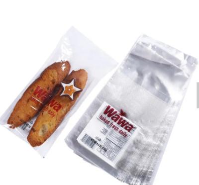 China Sacos polis 0.025mm recicláveis de Wicketed da embalagem do OEM/ODM para o pão à venda