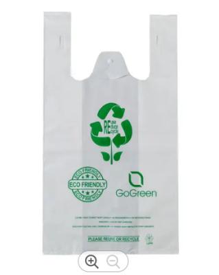 Cina Sacchetto della spesa biodegradabile riciclabile che imballa le borse riutilizzabili concimabili in vendita