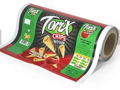 China Industrielle lamellierte Nahrungsmittelverpackungsfolie-Rolle des Rollfilm-glatte CMYK zu verkaufen