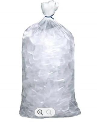China Custom Frozen Plastic Ice Bags Gravure Printing Drawsrting Ice Cube Bag for sale