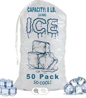 Κίνα Ο ανθεκτικός επαναχρησιμοποιήσιμος κύβος πάγου τοποθετεί τις παγωμένες τυπωμένες συνήθεια πλαστικές τσάντες πάγου σε σάκκο προς πώληση