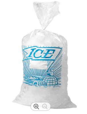 China Delivery Plastic Ice Bags Printed Transparent Ice Cube Plastic Packaging for sale