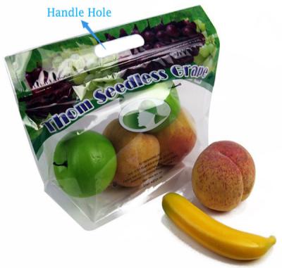 China Das dauerhafte Trauben-Frucht-Verpacken sackt freundlicher Speicher-Taschen Eco mit Reißverschluss ein zu verkaufen