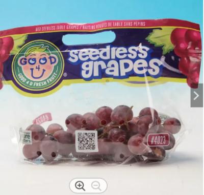 China OPP / CPP Plastic Fruit Bags Grape Stand Up Zipper Bag Food Grade for sale