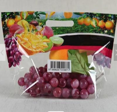China Customized Plastic Grape Bags Eco Friendly Fruit Packaging Bags Lightweight for sale