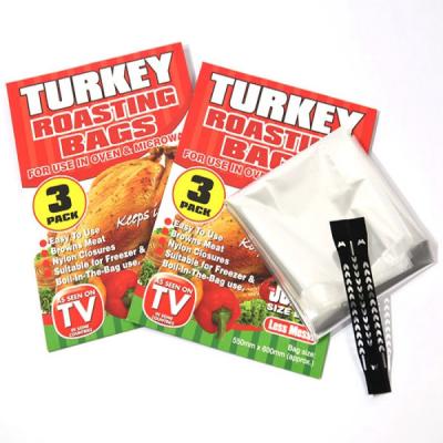 China Las bolsas de plástico seguras del OEM/del ODM Oven Turkey Bags Transparent Oven en venta