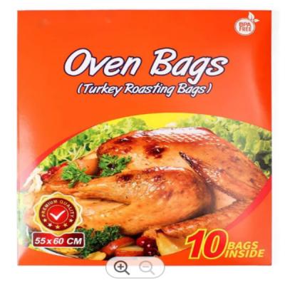 China Odorless Oven Plastic Bag Transparent Oven Cooking Bags Customized for sale