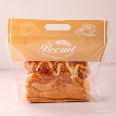China Fresh Zippered Plastic Bread Bag For Homemade Bread Loaf Reusable Food Storage Bag for sale