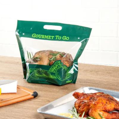 China Transparent Ziplock Reusable Hot Chicken Bag Odorless For Food Delivery en venta
