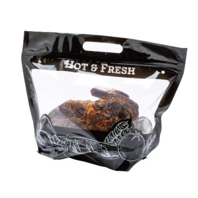China Restaurantware Recycled PET Hot Chicken Bag Reusable With 12.7 X 10.4”Clear Window à venda
