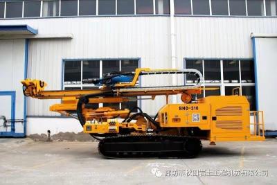 China Double Speed Tramming Motor Micropile Crowler Drill Rig BHD - 210 for sale