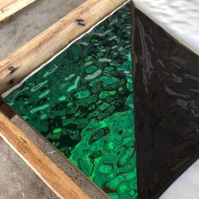 Chine Feuille décorative 416 de miroir d'acier inoxydable en métal 431 ondulation de l'eau de la catégorie 0.8Mm à vendre