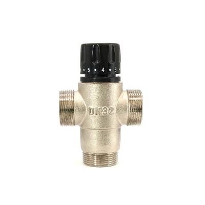 China DN32 DN40 Brass Water Thermostatic Mixing Valve,3 Way Thermostatic Mixing Valve  Thermostatic Shower Mixer Valve for sale
