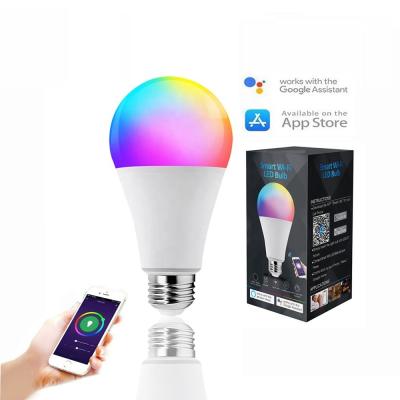 Chine L'ODM d'OEM chaud de vente d'Alexa And Google Home Amazon a mené la lampe en gros des lumières d'ampoule de l'ampoule de Wifi d'ampoules 9W WiFi Smart LED RVB à vendre