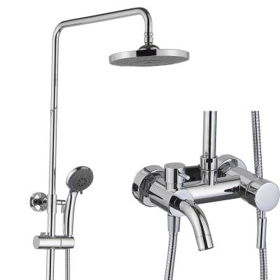 China Double/Single Handle Shower Set With SUS304 Sliding Bar, Brass Faucet ,ABS Hand Shower, ABS Shower Head for sale