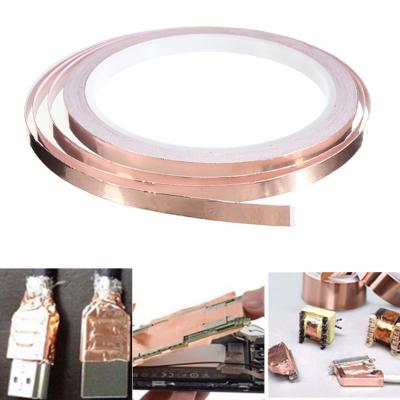 China 0.1mm Adhesive Copper Foil Tape For Rf Copper Radiation Shielding for sale