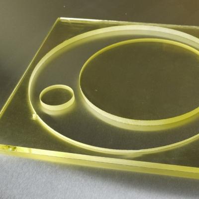 China 2mm Stärke-Strahlungs-Glas, das transparente Farbe für Führungs-Sperre abschirmt zu verkaufen