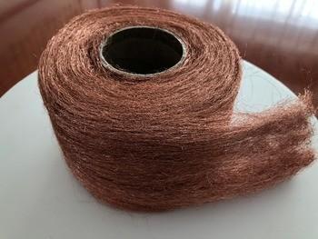 China 0.1mm 0.08mm Copper Wire Wool To Reduce Electromagnetic Radiation en venta