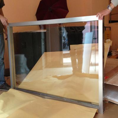 China Stainless Steel Frame Radiation Protection Lead Glass 1200mm X 800mm for sale