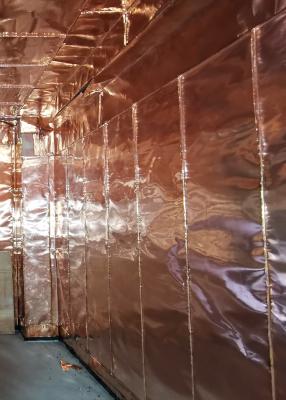 China 4oz 0.14mm Faraday Cage Metal Sheet Copper Foil Shielding for sale
