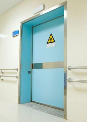 China Sliding X Ray Radiation Protection Door 1 Leaf 45dB Rf Shielded Doors for sale