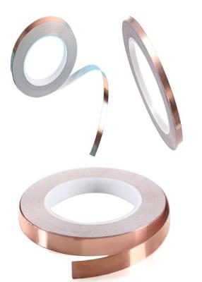 China 0.1mm RF Double Sided Copper Shielding Tape With Conductive Adhesive for sale