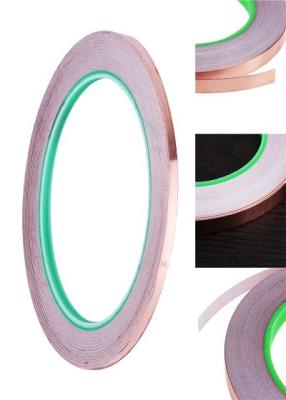 China cinta conductora de la hoja de cobre adhesiva 0.06m m conductora de la cinta de los 50m en venta