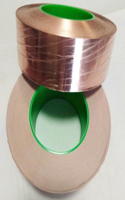 China cinta de cobre adhesiva conductora trasera 0.1m m pegajosa de 50m m para el sitio de MRI en venta