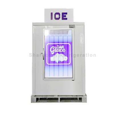 China Sharecool Packaged Ice Machine Defrosting Glass Door With LED Light for sale