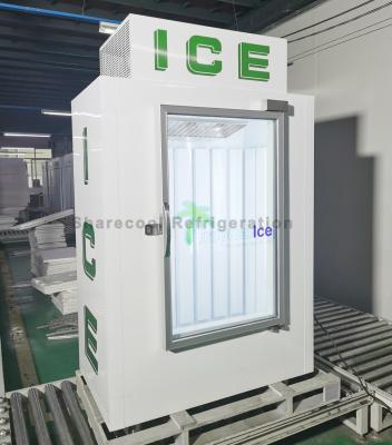 China Static Cooling Bagged Ice Merchandiser N-ST Climate Type Defrorsting Glass Door for sale