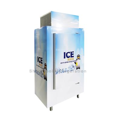China Static Cooling Ice Bin Merchandiser Minus 5-15 Degrees Outdoor for sale