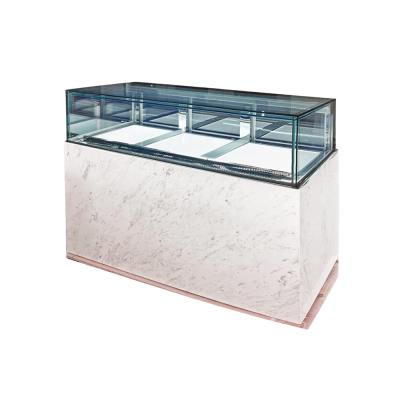 China 1.8m Chocolate Cooling Fridge For Chocolate Display Clear Glass 45 Degree Mitre Joint for sale