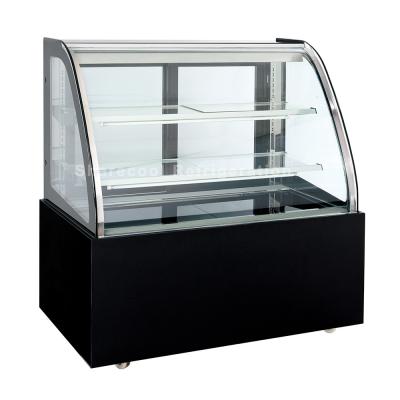 China 220V 50Hz Commercial Display Refrigerator 1500x680x1200mm Cake Fridge Display Cabinet for sale
