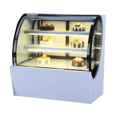 China Artificial Marble Refrigerated Cake Display Showcase secop compressor with R404 gas for sale