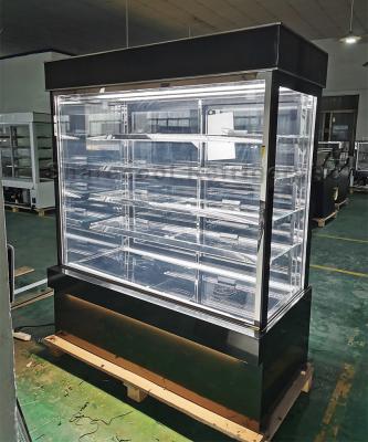 中国 1.5m正方形のガラス ペストリーのスリラーの表示5つのレイヤー ケーキの表示冷却装置 販売のため