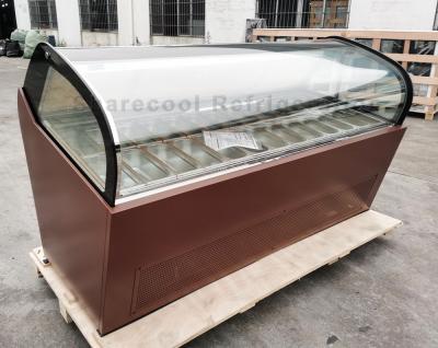中国 Sharecoolは24の鍋アイス クリームのフリーザーの飾り戸棚のアイスキャンデーのフリーザーの陳列ケースを 販売のため