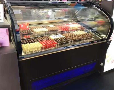 Chine fan supérieure en verre de congélateur d'affichage de crème glacée 487L refroidissant le dégivrage automatique à vendre
