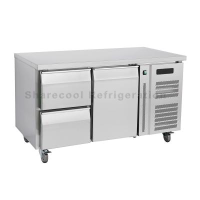 China Commercial 220V 50Hz Stainless Steel Undercounter Refrigerator Drawer Type For Kitchen for sale