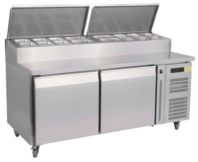 China SS 304 Refrigerated Pizza Prep Table for sale