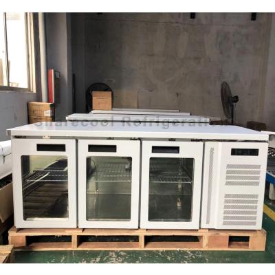 中国 3 LEDと冷却するガラス ドアのステンレス鋼Undercounter冷却装置ファン 販売のため