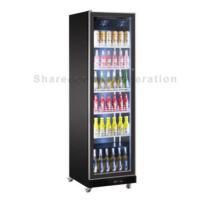 Chine Réfrigérateur droit de refroidissement d'affichage de boissons de réfrigérateur de porte en verre de fan de la largeur 600mm à vendre