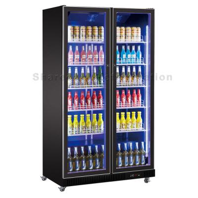 China Sharecool Commercial Upright Fridge 1100x600x1980mm Beverage Display Cooler for sale
