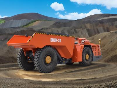 Chine DERUI DRUK-20 Camion minier souterrain Camion à décharge minier sur mesure à vendre