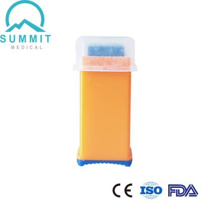 China Gamma Sterilized Auto Click Lancing Device For Rapid Test 21G 2.2mm Orange for sale