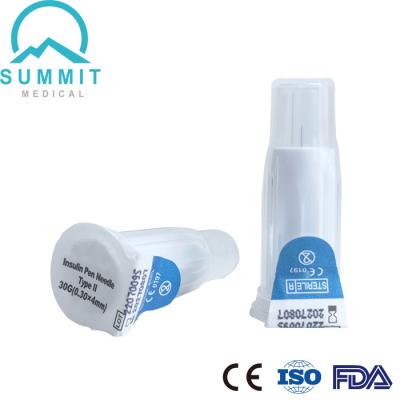 China Segurança Pen Needle 30G 4mm com ponta chanfrada da agulha 5 para uma injeção mais lisa e mais delicada à venda