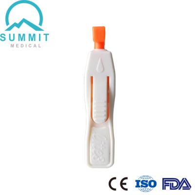 China Sterile 21G 1.8MM Finger Prick Lancets , Side Push Button Activated Heel Stick Lancets for sale