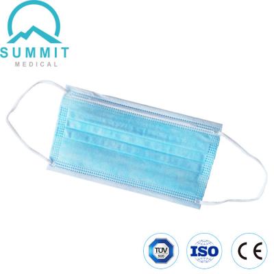 China PP Non Woven Fabric Medical Surgical Face Mask 3Ply CE for sale